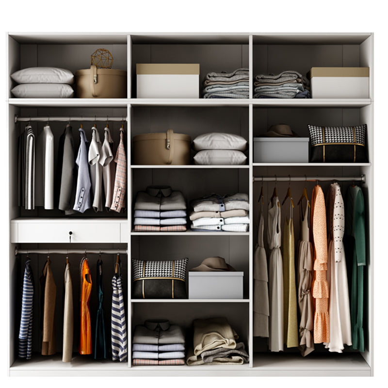 Moderne garderobe kast met kledingstaaf houten garderobe araRoire