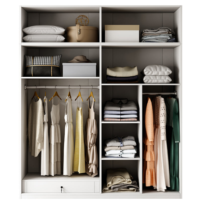Moderne garderobe kast met kledingstaaf houten garderobe araRoire