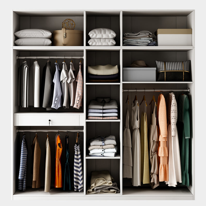Moderne garderobe kast met kledingstaaf houten garderobe araRoire
