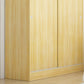Sliding Door Wardrobe Cabinet with Garment Rod Wooden Wardrobe Closet