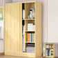 Sliding Door Wardrobe Cabinet with Garment Rod Wooden Wardrobe Closet