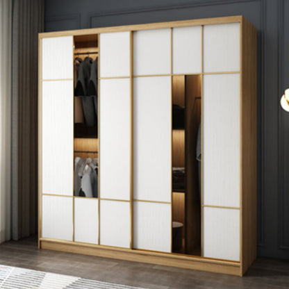 Engineered Wood Wardrobe Cabinet Contemporary Wardrobe Armoire