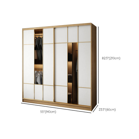 Engineered Wood Wardrobe Cabinet Contemporary Wardrobe Armoire