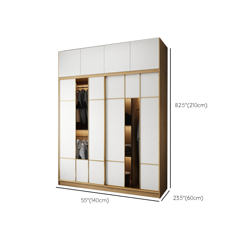 Engineered Wood Wardrobe Cabinet Contemporary Wardrobe Armoire