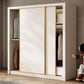 Modern Wardrobe Armoire with Garment Rod Wood Wardrobe Cabinet Clearhalo 'Armoires & Wardrobes' 'armoires_wardrobes' 'Bedroom Furniture' 'furn' 'furn_armoires_wardrobes' 'Furniture' 6451169