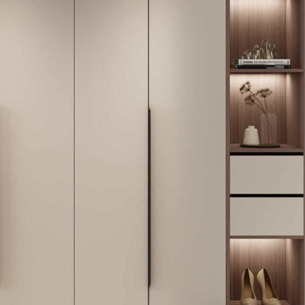 Hinged Wardrobe Cabinet Engineered Wood Wardrobe Armoire for Bedroom Clearhalo 'Armoires & Wardrobes' 'armoires_wardrobes' 'Bedroom Furniture' 'furn' 'furn_armoires_wardrobes' 'Furniture' 6451199