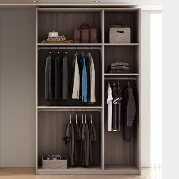 Hinged Wardrobe Cabinet Engineered Wood Wardrobe Armoire for Bedroom Clearhalo 'Armoires & Wardrobes' 'armoires_wardrobes' 'Bedroom Furniture' 'furn' 'furn_armoires_wardrobes' 'Furniture' 6451201