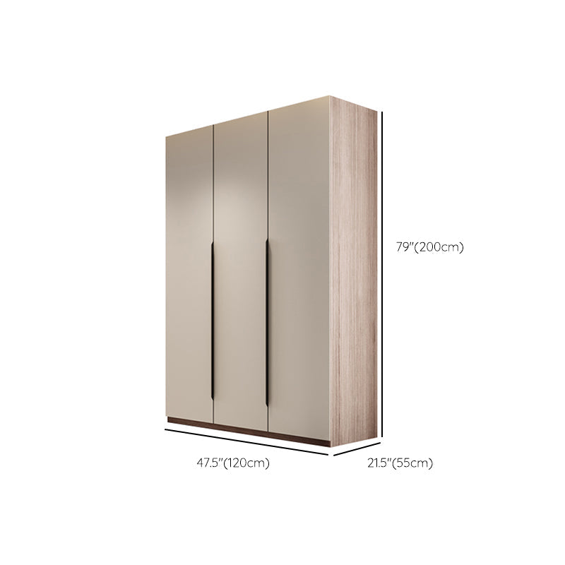 Hinged Wardrobe Cabinet Engineered Wood Wardrobe Armoire for Bedroom Clearhalo 'Armoires & Wardrobes' 'armoires_wardrobes' 'Bedroom Furniture' 'furn' 'furn_armoires_wardrobes' 'Furniture' 6451202