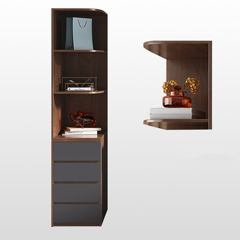 Wooden Wardrobe Armoire with Drawer Modern Hinged Wardrobe Closet Clearhalo 'Armoires & Wardrobes' 'armoires_wardrobes' 'Bedroom Furniture' 'furn' 'furn_armoires_wardrobes' 'Furniture' 6451243