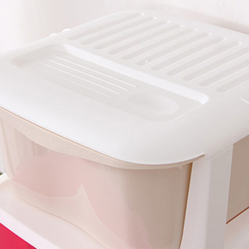 5-Drawer Storage Cabinet Contemporary Plastic Wardrobe Armoire