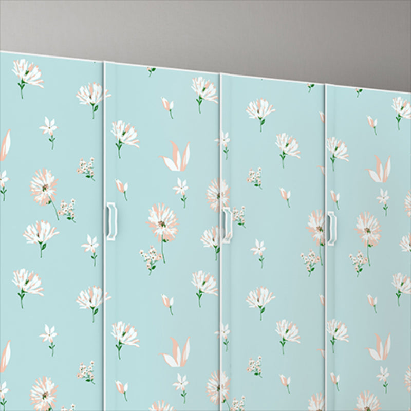 Hinged Wardrobe Armoire Modern with Legs Steel Wardrobe Closet for Home Clearhalo 'Armoires & Wardrobes' 'armoires_wardrobes' 'Bedroom Furniture' 'furn' 'furn_armoires_wardrobes' 'Furniture' 6451315