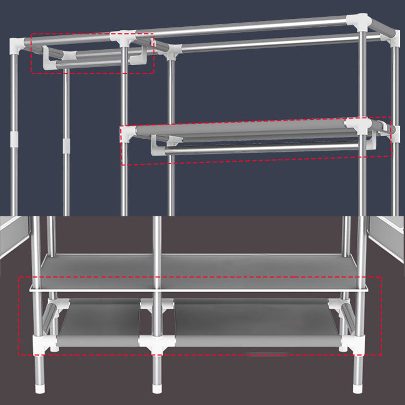 Scharnerngarderobe Schrank mit Kleidungsstab Stahlgarderobe Armoire