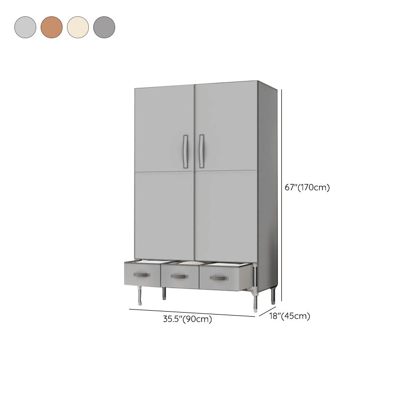 Scharnerngarderobe Schrank mit Kleidungsstab Stahlgarderobe Armoire