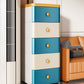 5-Drawer Wardrobe Armoire with Legs Modern Plastic Storage Cabinet Clearhalo 'Armoires & Wardrobes' 'armoires_wardrobes' 'Bedroom Furniture' 'furn' 'furn_armoires_wardrobes' 'Furniture' 6451422