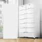 White Plastic Storage Cabinet with Legs Contemporary Wardrobe Armoire