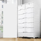 White Plastic Storage Cabinet with Legs Contemporary Wardrobe Armoire