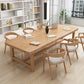 Rectangle Trestle Dining Table Modern Pine Wood Table for Living Room 78.7"L x 31.5"W x 29.5"H Without Chairs Clearhalo 'Dining Tables & Seating' 'Dining Tables' 'dining_table' 'furn' 'furn_dining_table' 'Furniture' 'Kitchen & Dining Furniture' 6451480