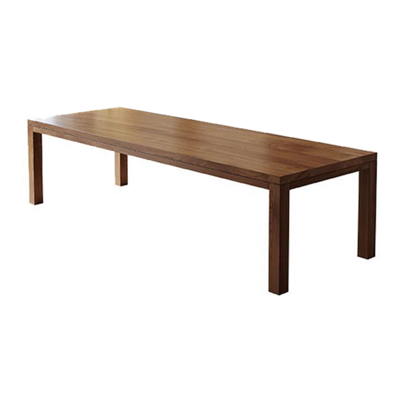 Mesa de comedor moderna de madera maciza, mesa de comedor de 4 patas para comedor