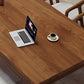 Mesa de comedor moderna de madera maciza, mesa de comedor de 4 patas para comedor