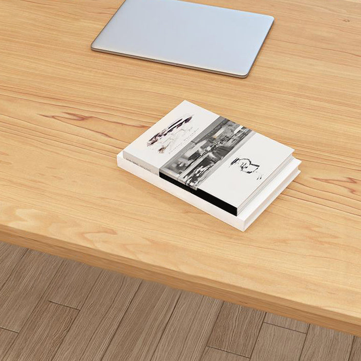 Contemporary Solid Wood Dining Table Double Pedestal Dining Table for Dining Room