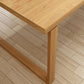 Contemporary Solid Wood Dining Table Double Pedestal Dining Table for Dining Room