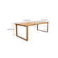 Contemporary Solid Wood Dining Table Double Pedestal Dining Table for Dining Room