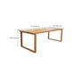 Contemporary Solid Wood Dining Table Double Pedestal Dining Table for Dining Room