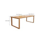 Contemporary Solid Wood Dining Table Double Pedestal Dining Table for Dining Room