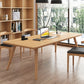 Table à manger contemporaine en bois massif Table à manger naturelle pour salle à manger