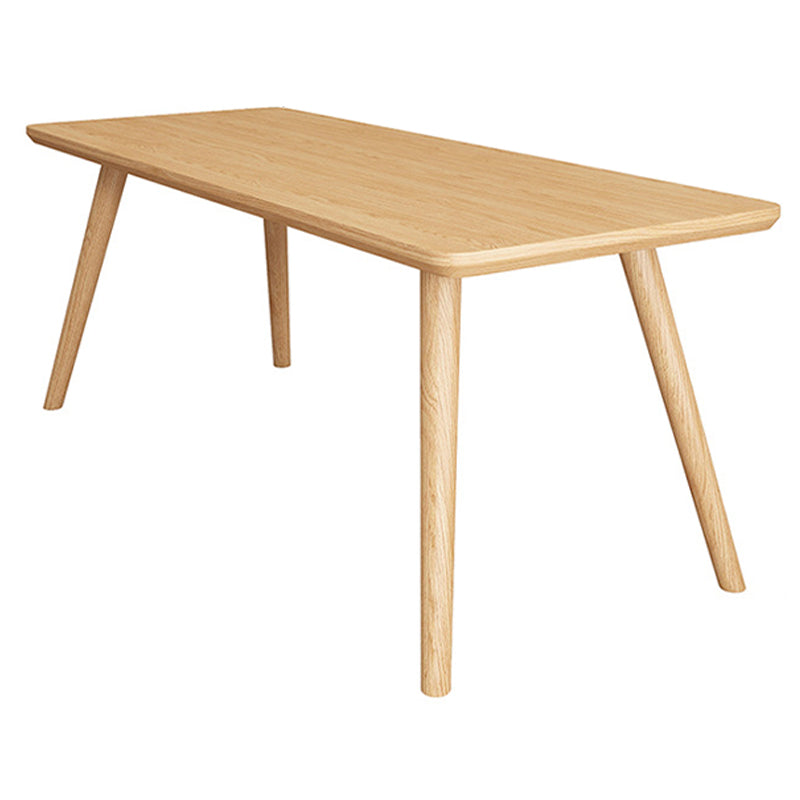 Table à manger contemporaine en bois massif Table à manger naturelle pour salle à manger