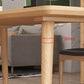 Table à manger contemporaine en bois massif Table à manger naturelle pour salle à manger