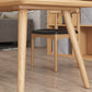 Table à manger contemporaine en bois massif Table à manger naturelle pour salle à manger