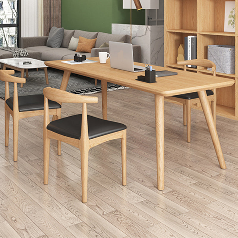 Table à manger contemporaine en bois massif Table à manger naturelle pour salle à manger