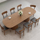 Oval Solid Wood Dining Table Contemporary Dining Table with Double Pedestal Base Clearhalo 'Dining Tables & Seating' 'Dining Tables' 'dining_table' 'furn' 'furn_dining_table' 'Furniture' 'Kitchen & Dining Furniture' 6451565