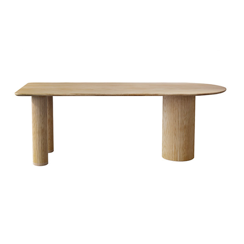 Contemporary Free Form Dining Table Solid Wood Dining Table for Kitchen