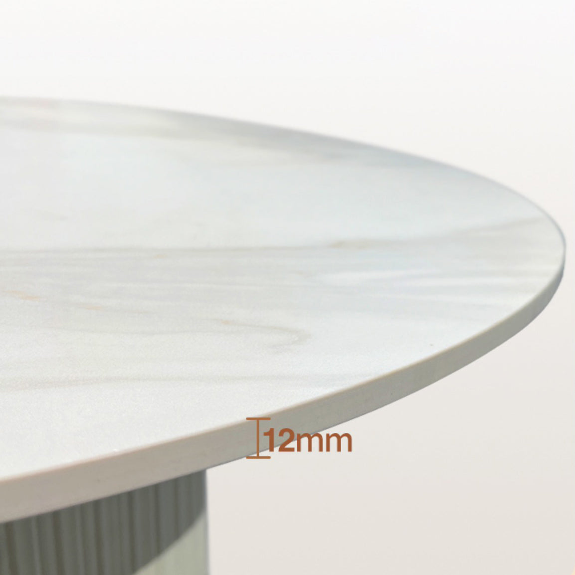 Mesa de comedor con pedestal doble blanco Mesa de comedor moderna con tapa de piedra