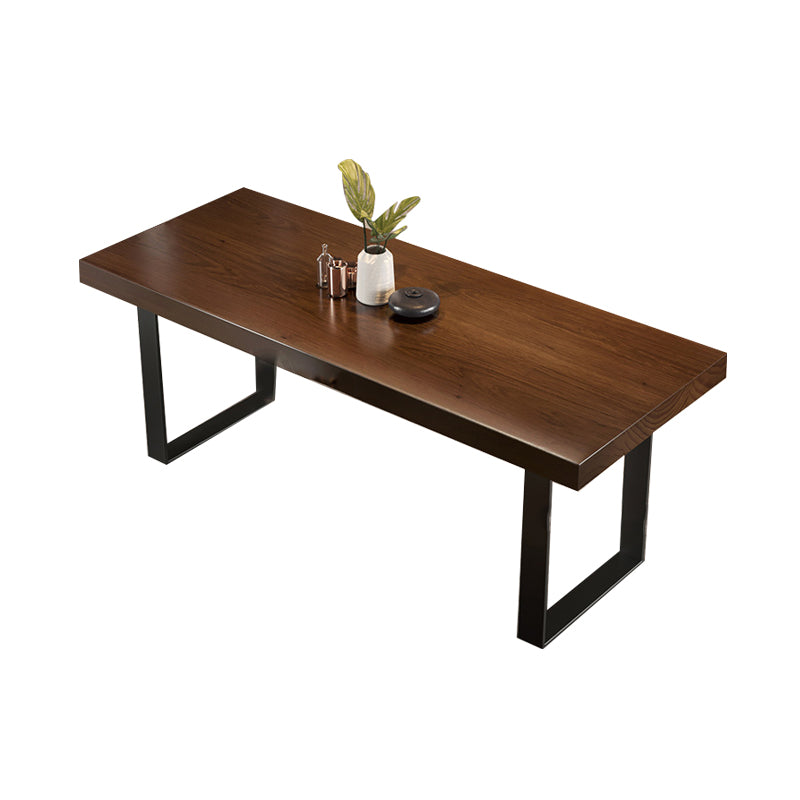 Juego de mesa de comedor rectangular 1/5/7 PCS Mesa y sillas de comedor de madera maciza