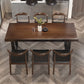Juego de mesa de comedor rectangular 1/5/7 PCS Mesa y sillas de comedor de madera maciza
