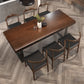 Juego de mesa de comedor rectangular 1/5/7 PCS Mesa y sillas de comedor de madera maciza