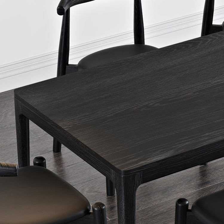 Moderne eetset 1/4/5/6/7 stuks essen massief houten eettafel en stoelen