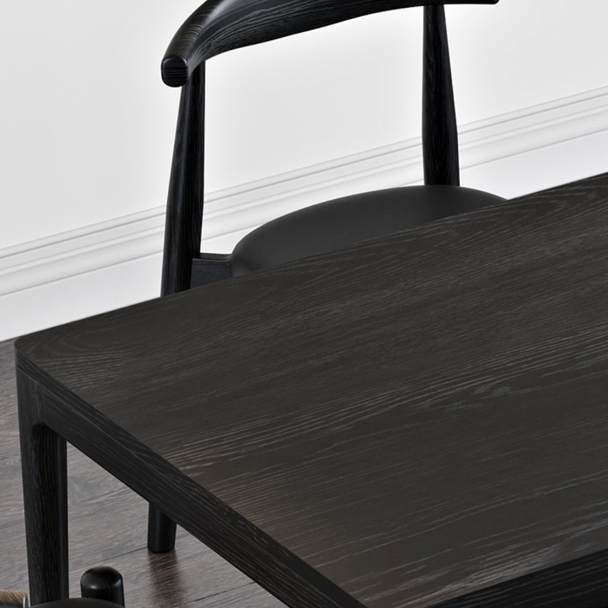 Moderne eetset 1/4/5/6/7 stuks essen massief houten eettafel en stoelen