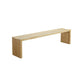 Juego de comedor moderno de 1/2/5 piezas, juego de mesa de comedor rectangular de madera maciza en color Natural