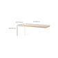 Juego de comedor moderno de 1/2/5 piezas, juego de mesa de comedor rectangular de madera maciza en color Natural