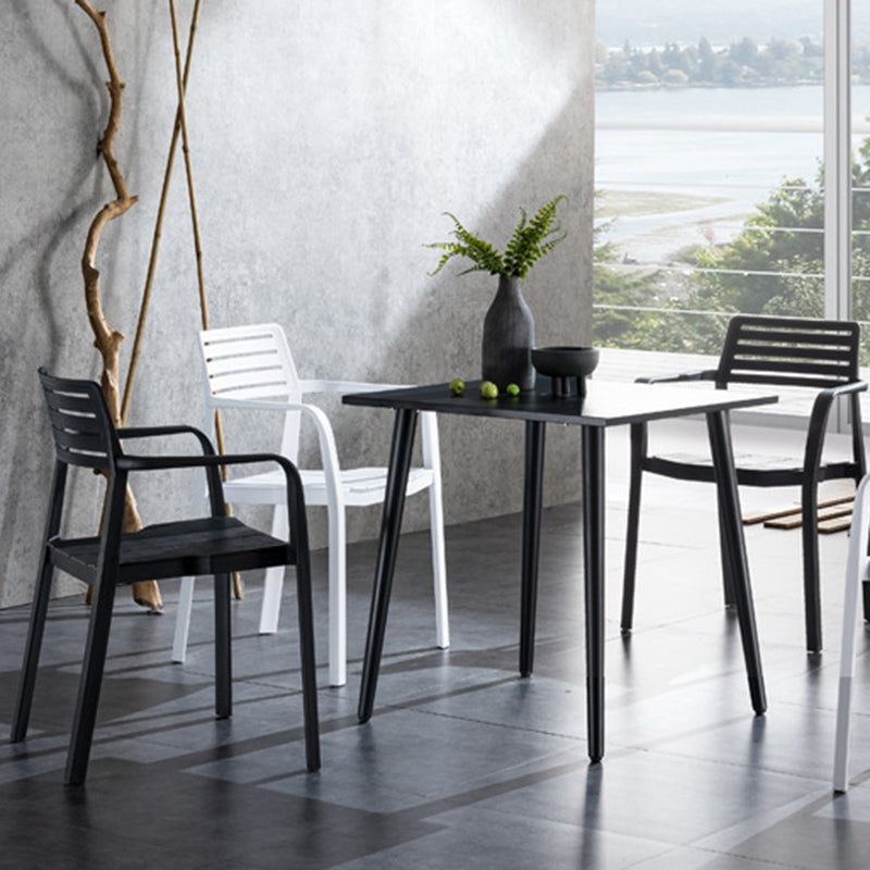 Nordische Arme Seitstühle Plastikstühle mit 4 Beinen für den Heimgebrauch