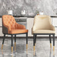 Glam Kitchen Dining Arm Chairs Faux Leather Kitchen Dining Chairs
