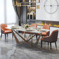Glam Kitchen Dining Arm Chairs Faux Leather Kitchen Dining Chairs
