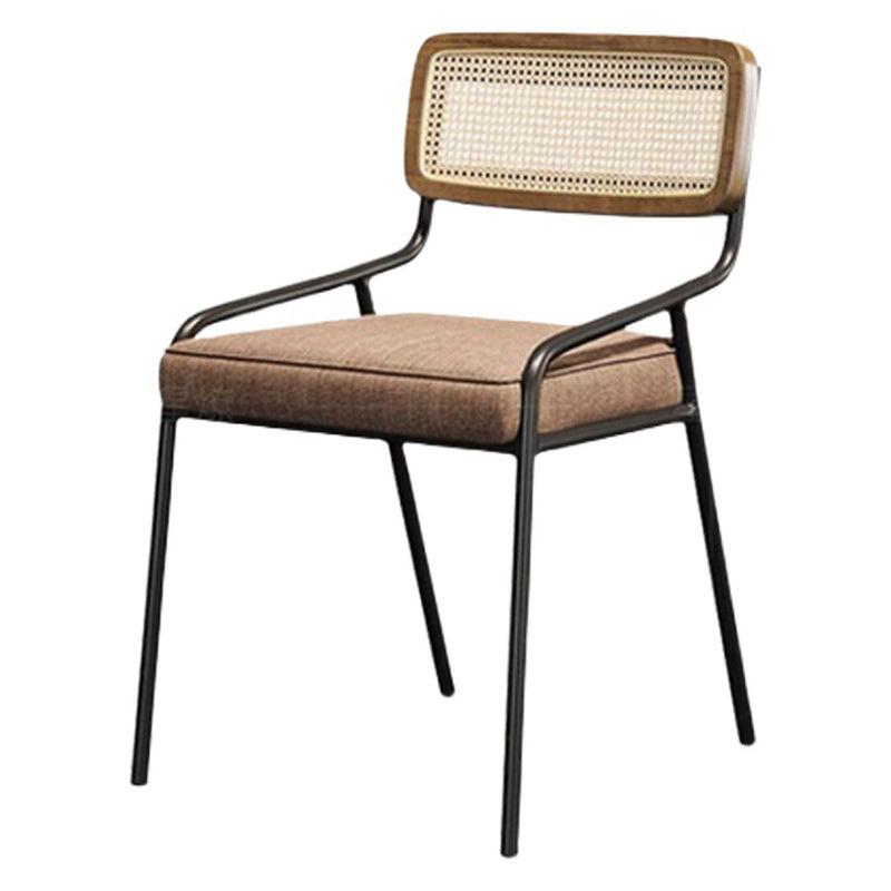 Upholstered Dining Chairs Open Back Dining Chairs with Metal Legs Clearhalo 'Dining Chairs' 'Dining Tables & Seating' 'dining_chair' 'furn' 'furn_dining_chair' 'Furniture' 'Kitchen & Dining Furniture' 6451965