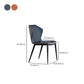Modern Style Armless Side Chairs Windsor Back Side Chair with Metal Legs Clearhalo 'Dining Chairs' 'Dining Tables & Seating' 'dining_chair' 'furn' 'furn_dining_chair' 'Furniture' 'Kitchen & Dining Furniture' 6452027