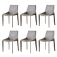 Upholstered Dining Armless Chairs Faux Leather Kitchen Dining Chairs