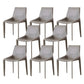 Upholstered Dining Armless Chairs Faux Leather Kitchen Dining Chairs